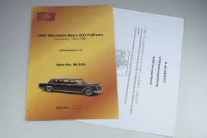 画像7: CMC M-200 1/18 Mercedes Benz 600 Pullman 6 Door (W100) Black