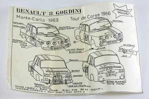 画像3: Provence 1/43kit Renault 8 Gordini Monte-Carlo 1969 / Tdc 1966