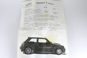 画像3: JPS 1/43 Pre Paint kit Renault 5 Turbo 1 (Blue)