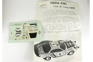画像3: JPS 1/43 Pre Paint kit Alpine A110 Tour de Corse 1975 #5