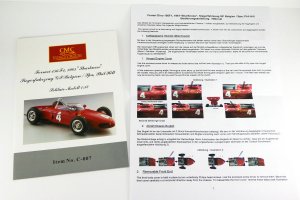 画像9: C-007 1/12 Ferrari 156 F1 Sharknose 1961 #4 P.Phill Limited 500pcs  + 1/87 156 F1