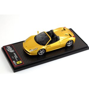 画像: BBR C070B 1/43 Ferrari 458 Spider Giallo Tristrato 2011 Limited 200pcs