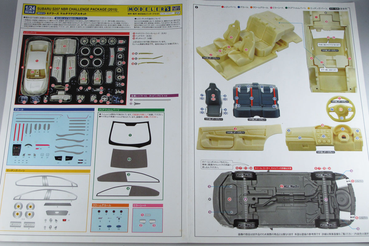 画像2: Modelers MK012   1/24 Subaru S207 NBR Challenge Package (2015)