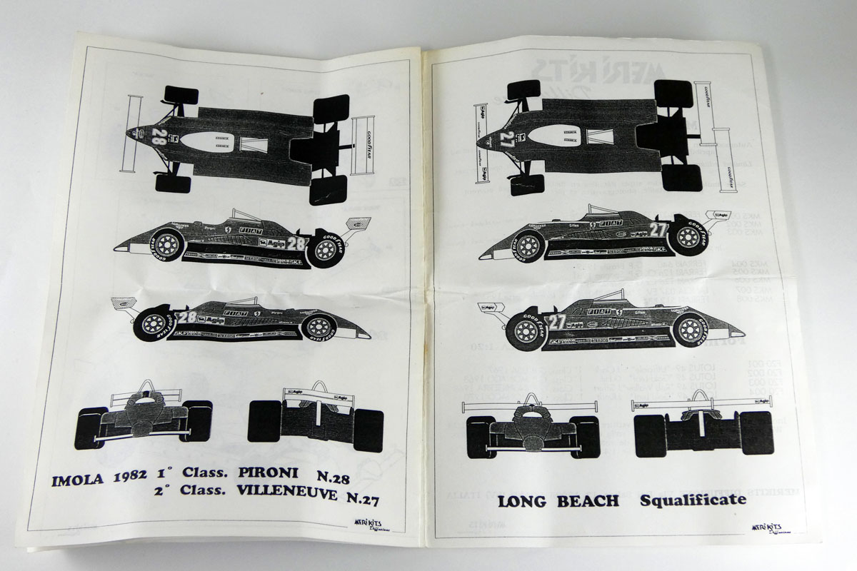 画像4: MERI MKS003 1/43 Ferrari 126 C2 Imola / Long Beach GP 1982